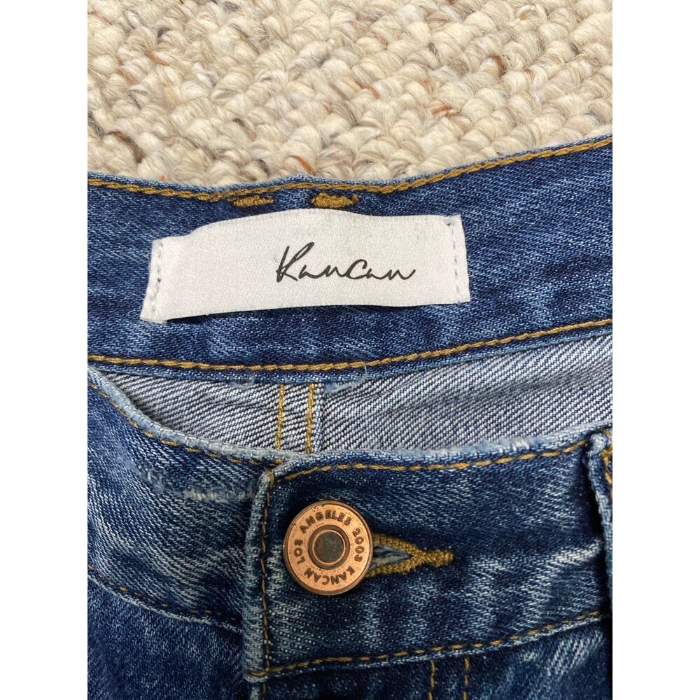 Kancan 90s High-Rise Baggy Straight Wide Leg Distressed Size 9/28 Long Jeans - Picture 6 of 7
